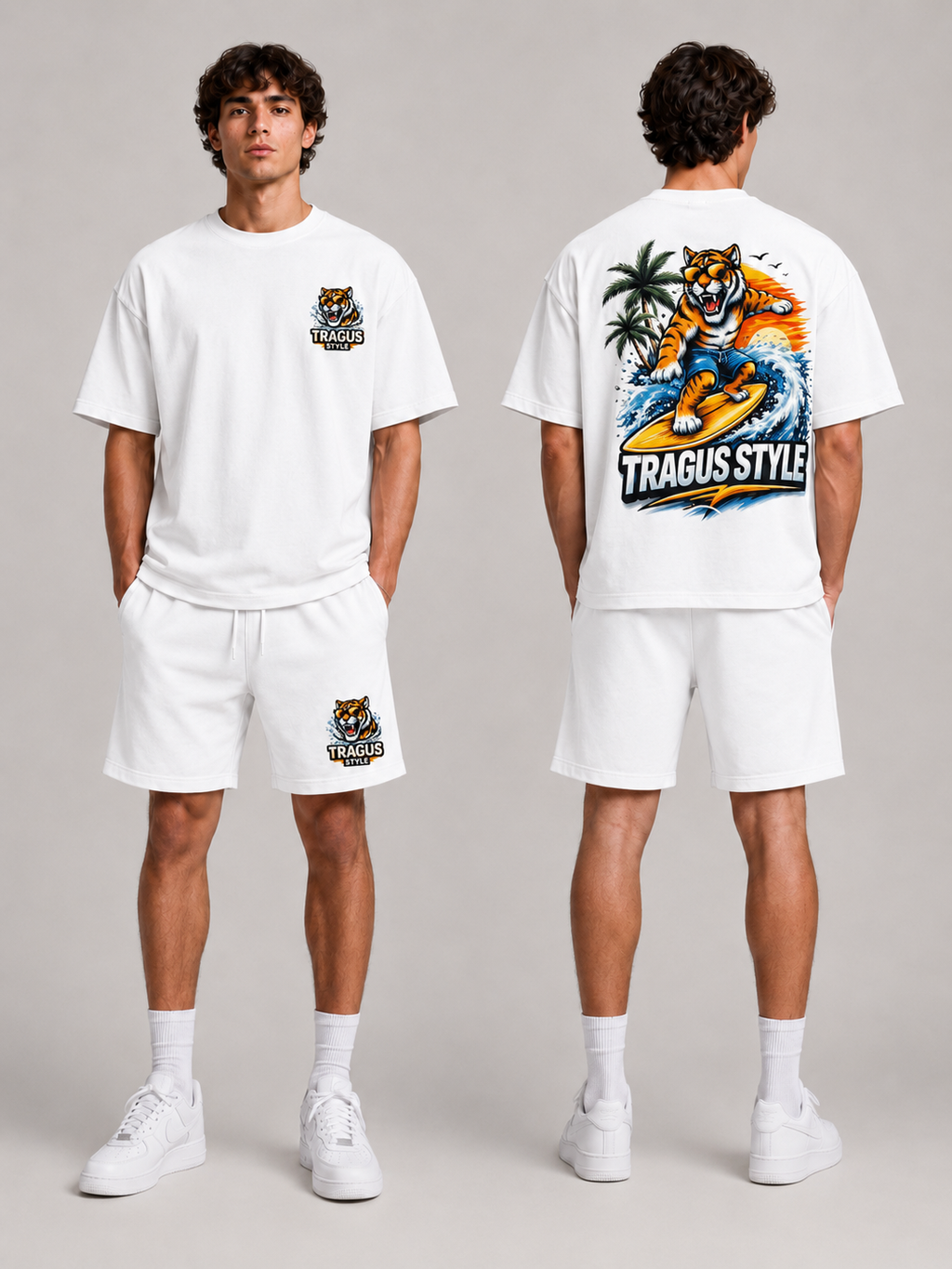 Surf Tiger Summer Set — White