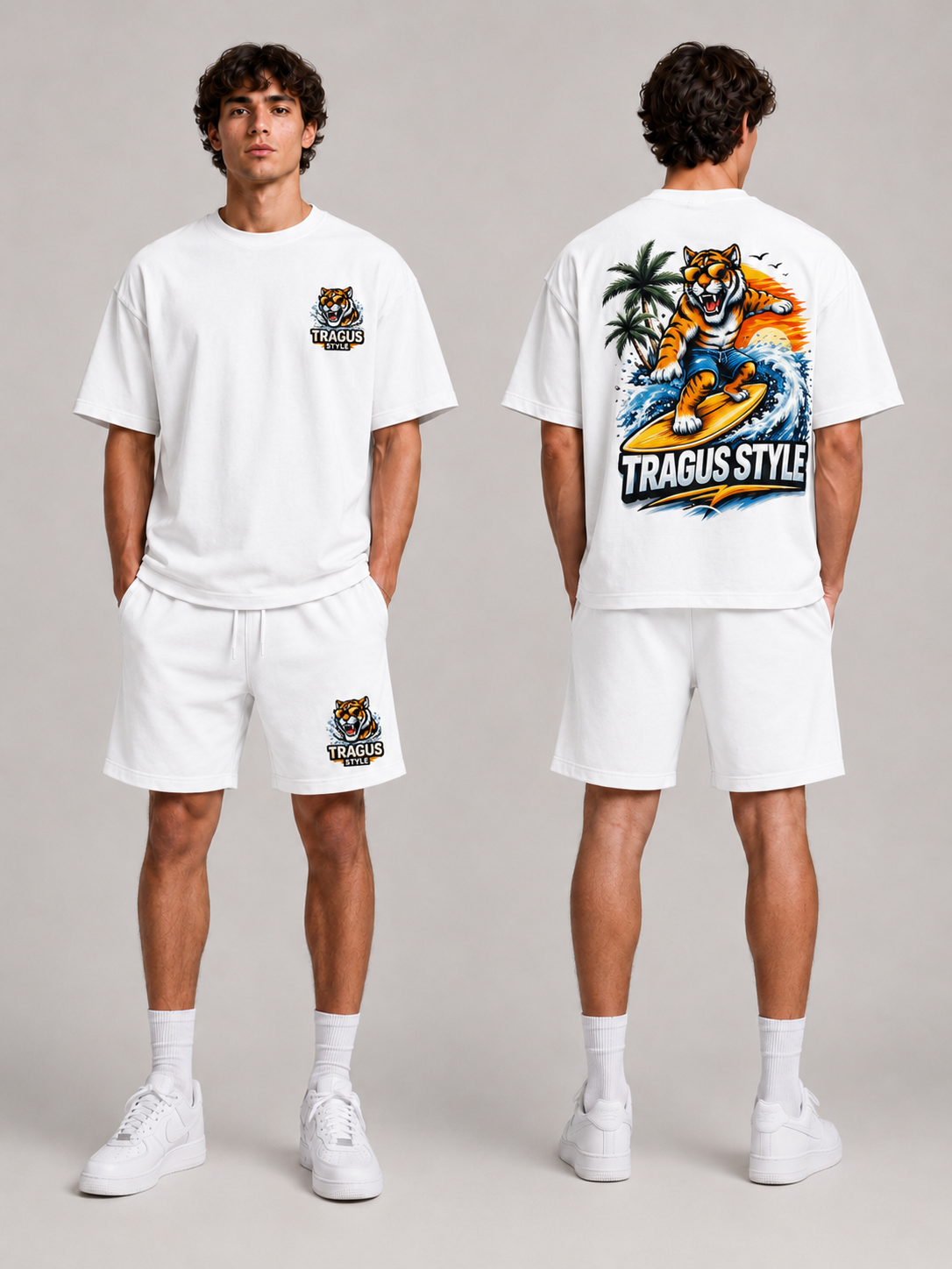 Surf Tiger Summer Set — White