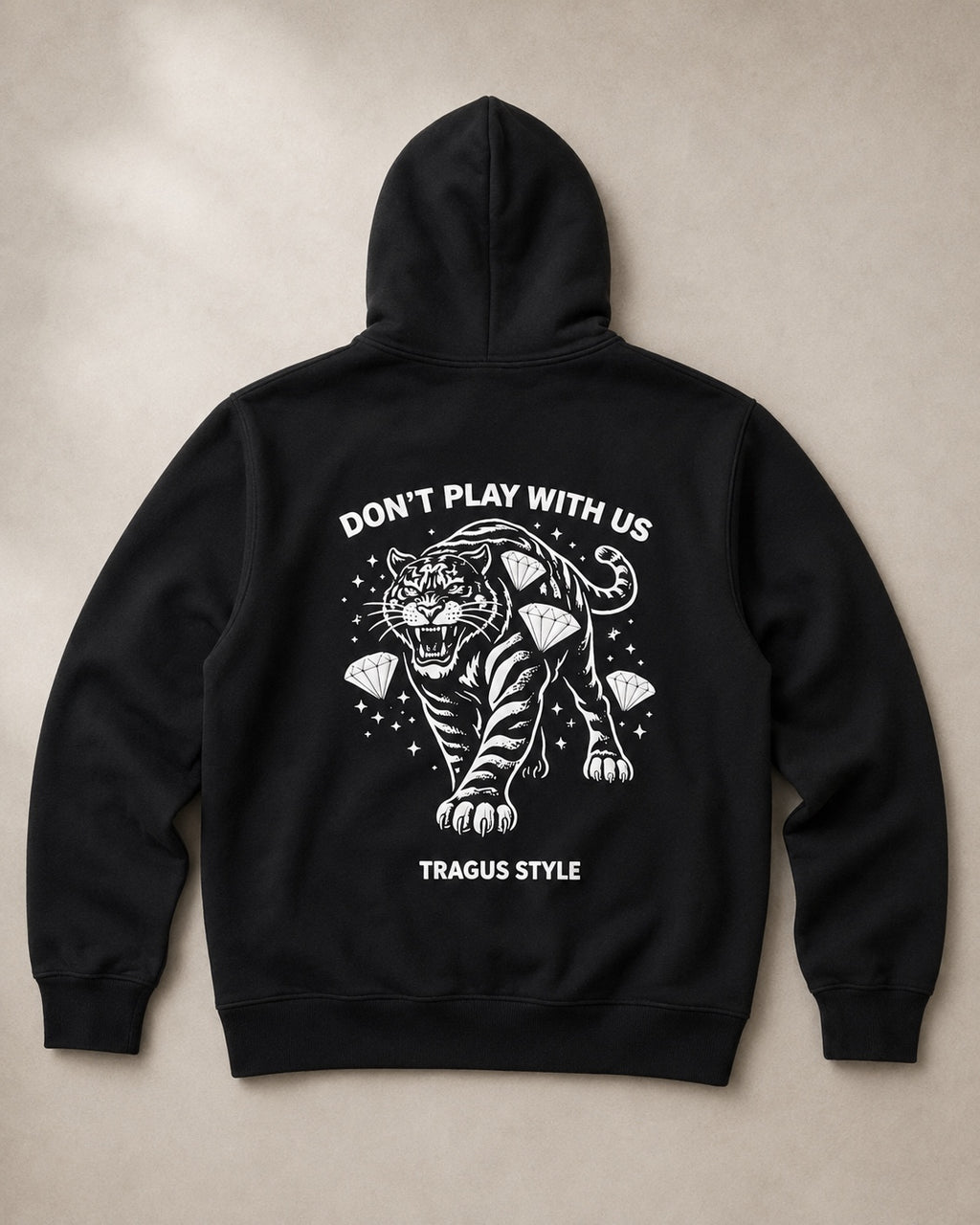 Don’t Play With Us black hoodie back