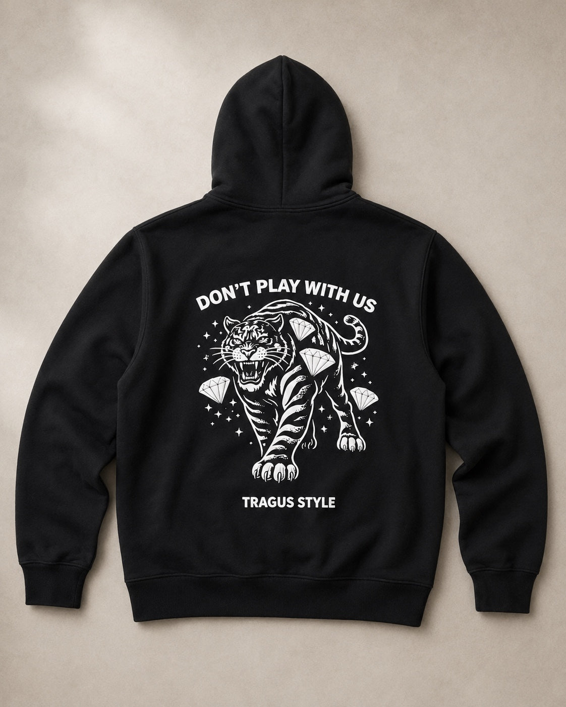 Don’t Play With Us black hoodie back